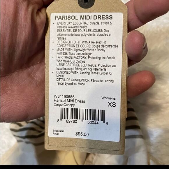 NWT prAna Midi Halter Flowy Sundress - Picture 3 of 14